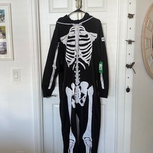 Tipsy Elves Black and White Skeleton Onesie
